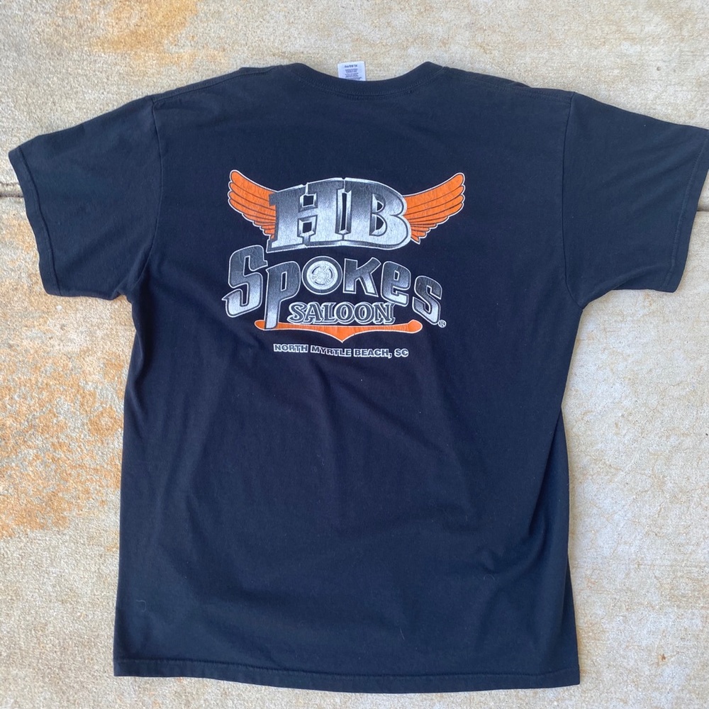 HB Spokes Saloon Motorcycle Tee